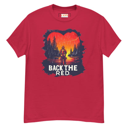 Back the Red T-Shirt | Fireman Tee - Cardinal - T-Shirts Online