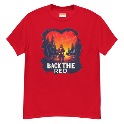 Back the Red T-Shirt | Fireman Tee - Red - T-Shirts Online