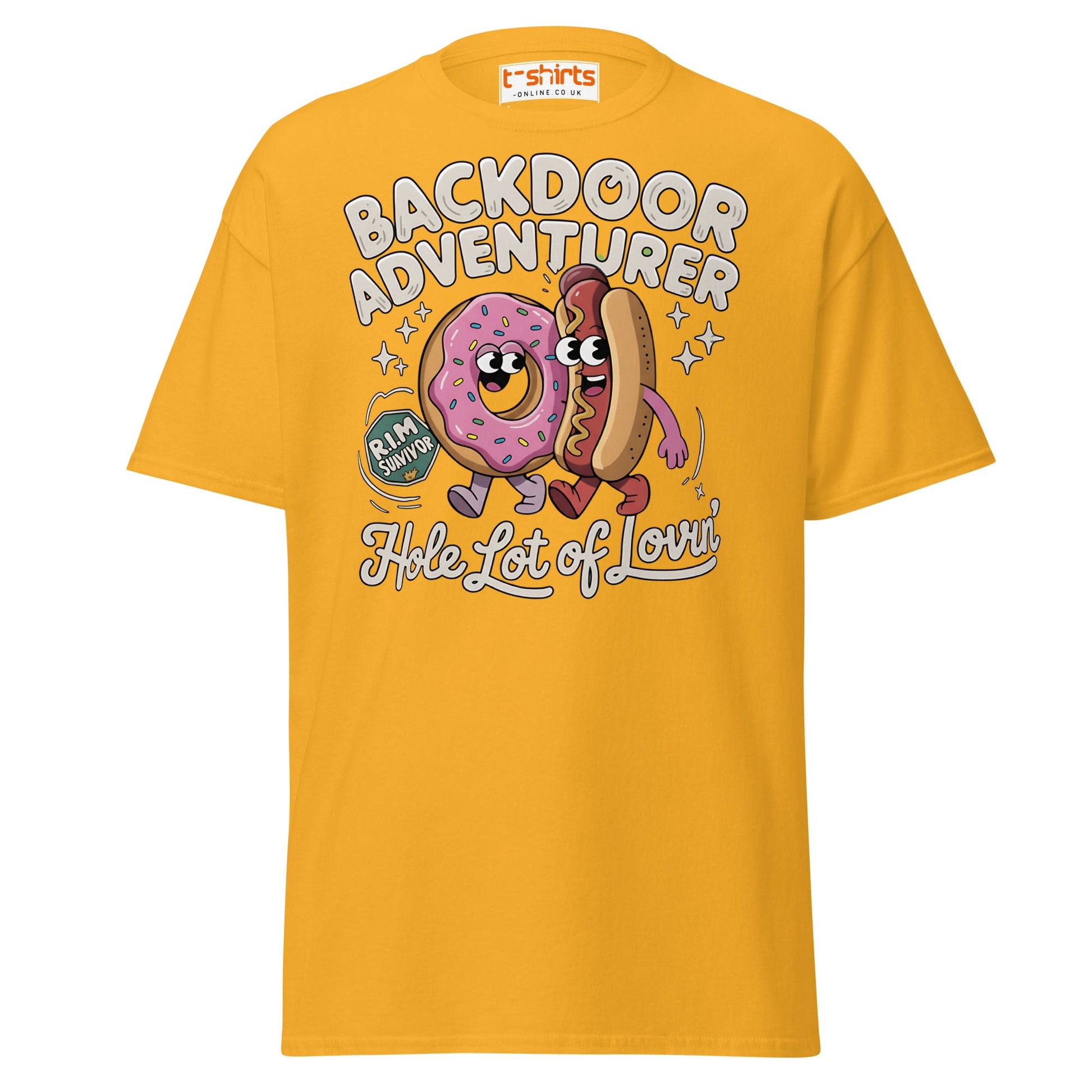 Backdoor Adventurer T-Shirt - Gold - T-Shirts Online