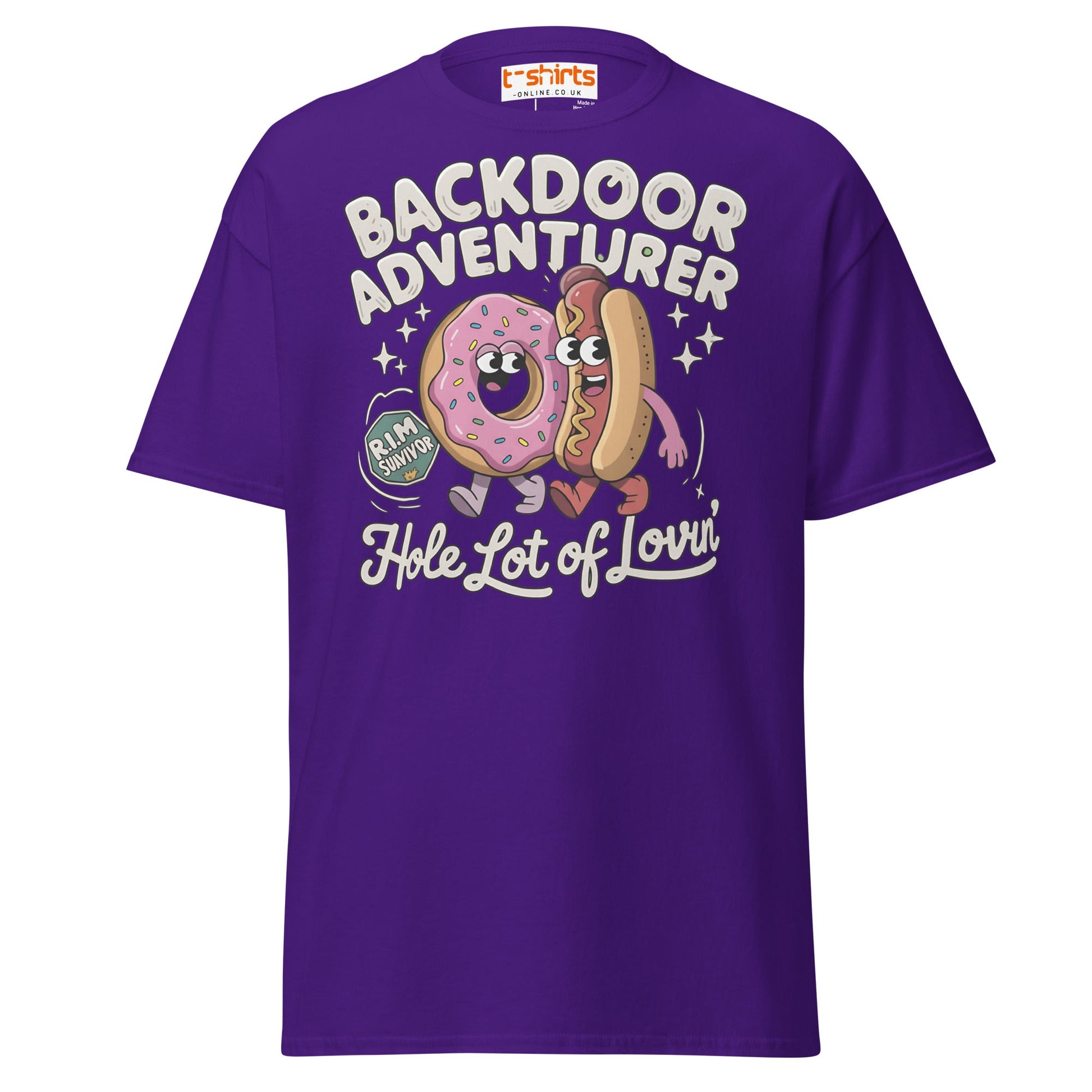 Backdoor Adventurer T-Shirt - Purple - T-Shirts Online