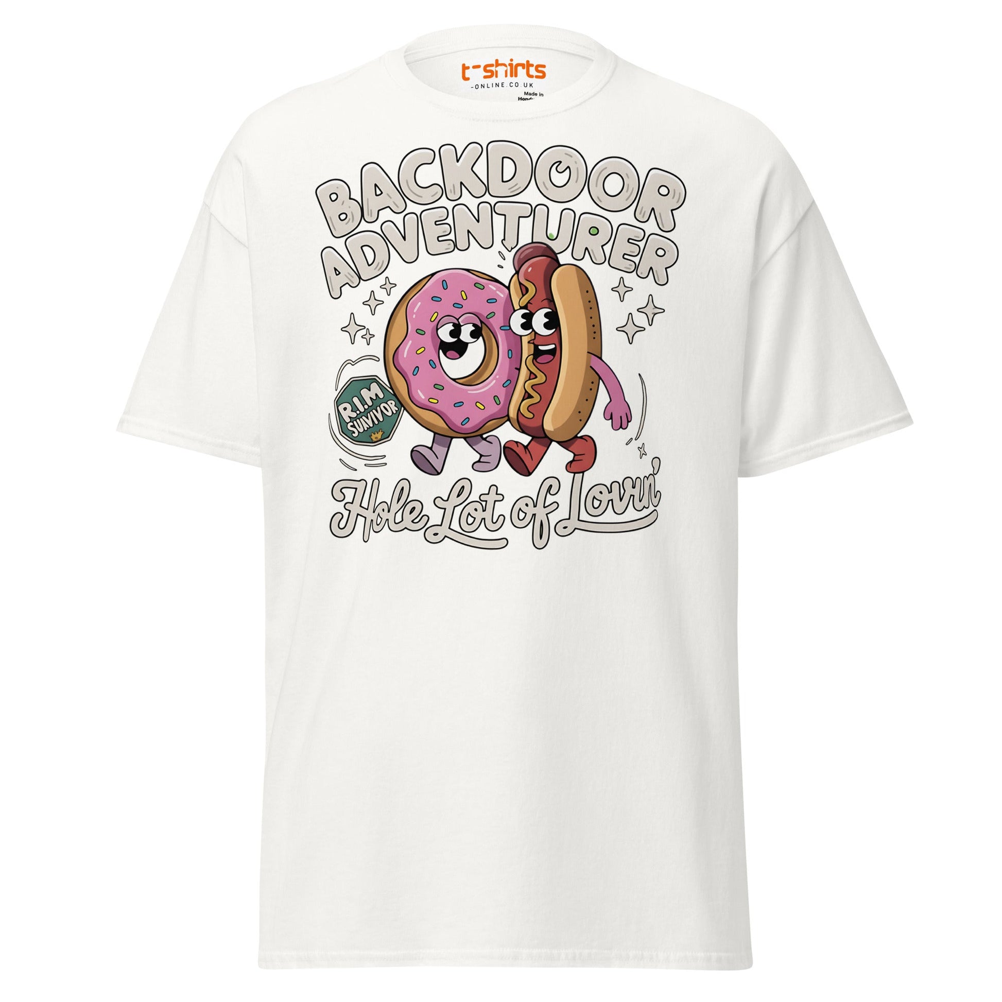 Backdoor Adventurer T-Shirt - White - T-Shirts Online
