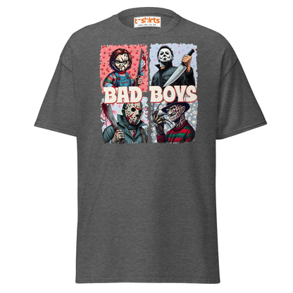 Bad Boys Horror Icons T-Shirt - Dark Heather - T-Shirts Online