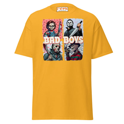 Bad Boys Horror Icons T-Shirt - Gold - T-Shirts Online