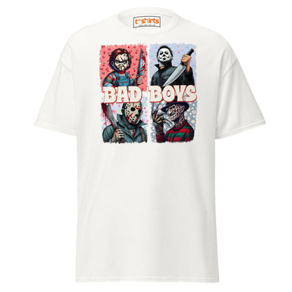 Bad Boys Horror Icons T-Shirt - White - T-Shirts Online