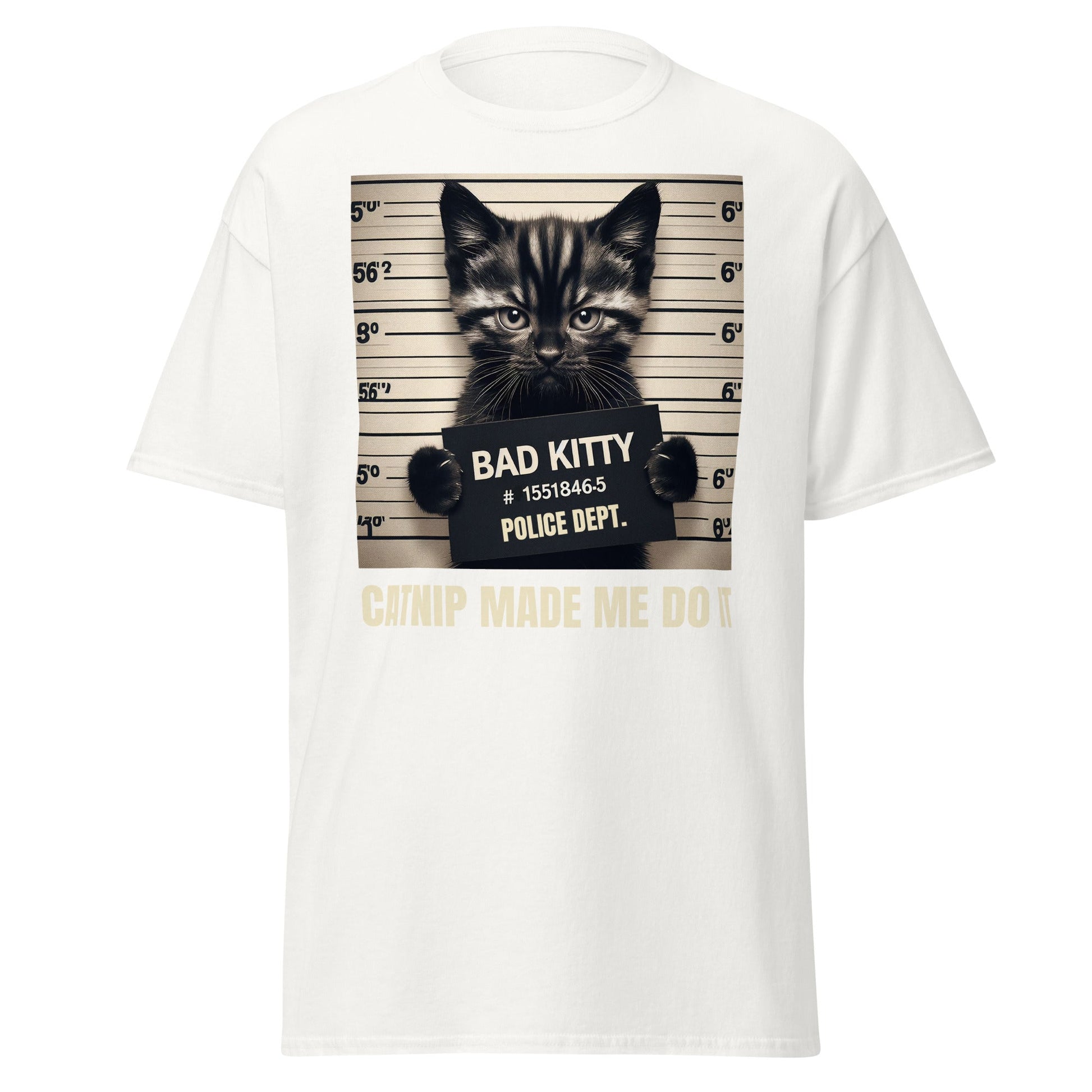 Bad Kitty | Cat T-Shirt - White - T-Shirts Online