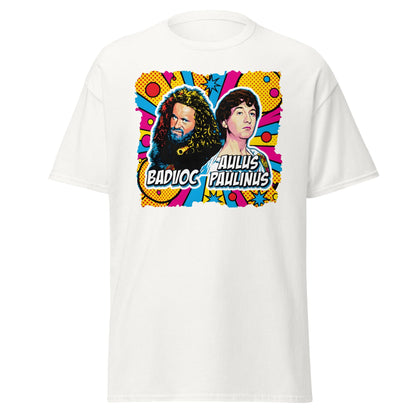 Badvoc & Aulus Paulinus Pop Art T-Shirt – Funny Roman History Tee - White - T-Shirts Online