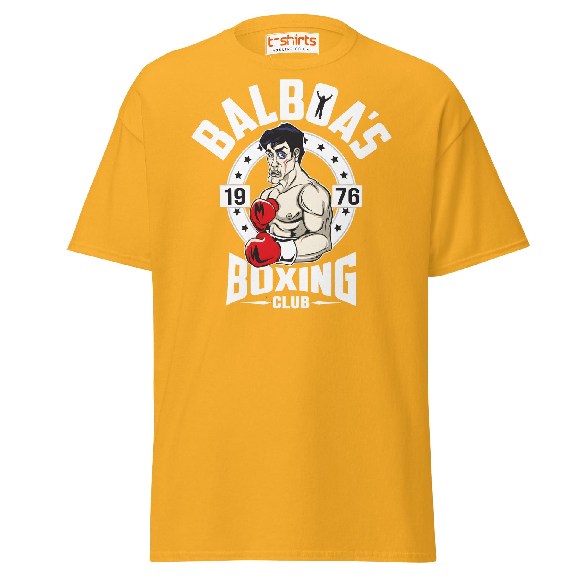 Balboa’s Boxing Club T-Shirt - Gold - T-Shirts Online