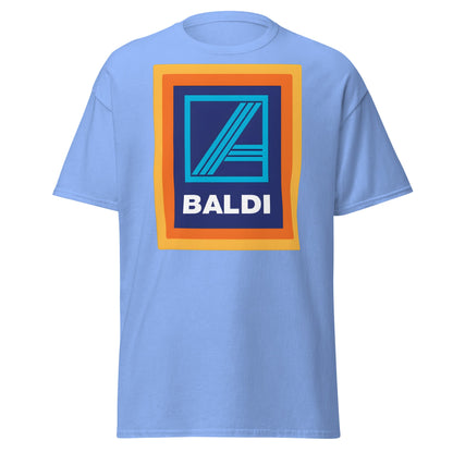 BALDI Supermarket Parody Logo T-Shirt - Funny Grocery Tee - Carolina Blue - T-Shirts Online