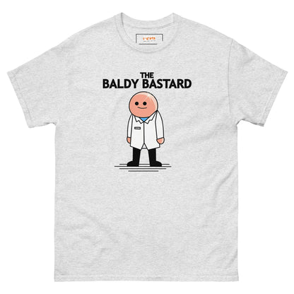 Baldy B#stard T-Shirt | Funny Mr Men Shirt - Ash - T-Shirts Online