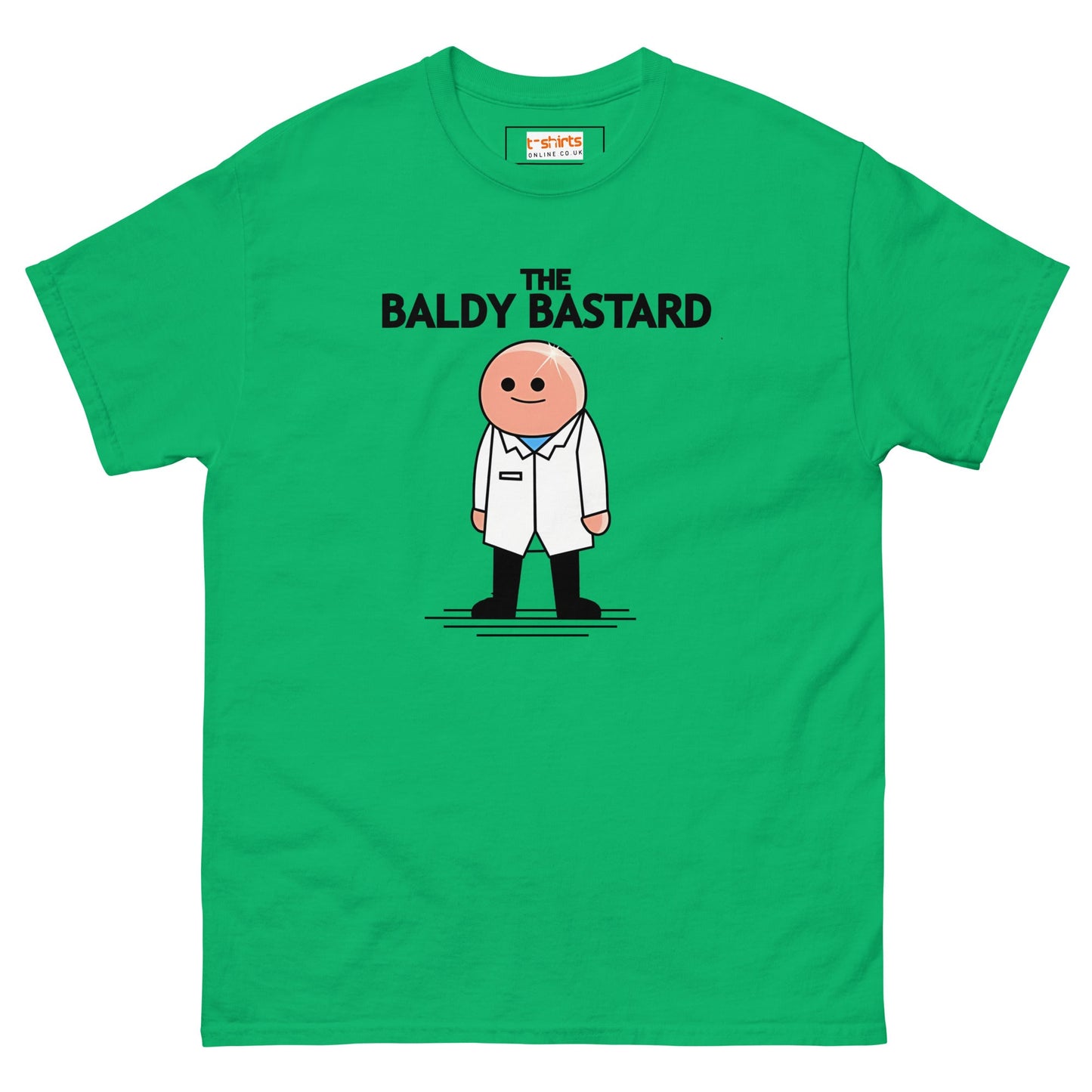 Baldy B#stard T-Shirt | Funny Mr Men Shirt - Irish Green - T-Shirts Online
