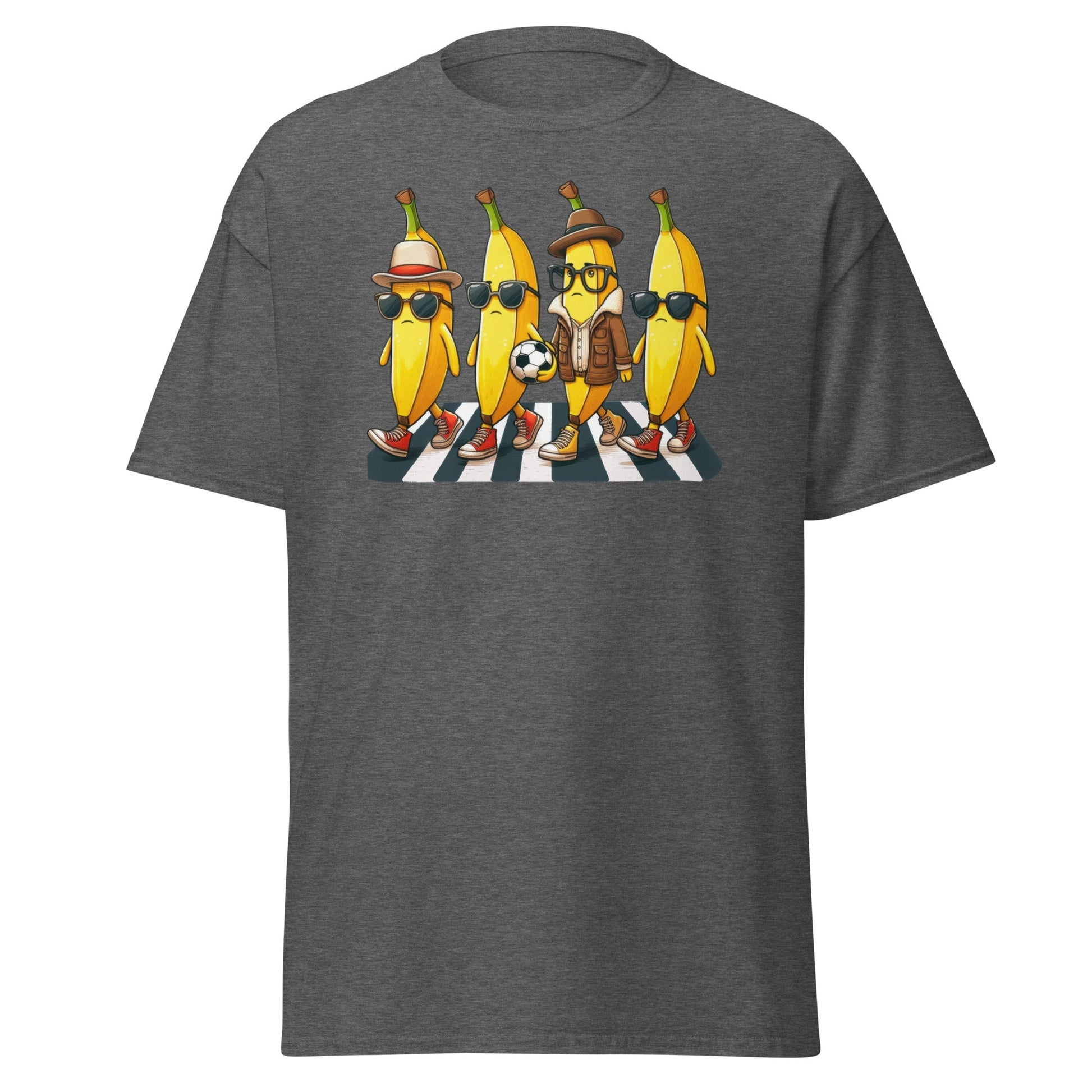 Banana Walking Soccer | Football T-Shirt - Dark Heather - T-Shirts Online