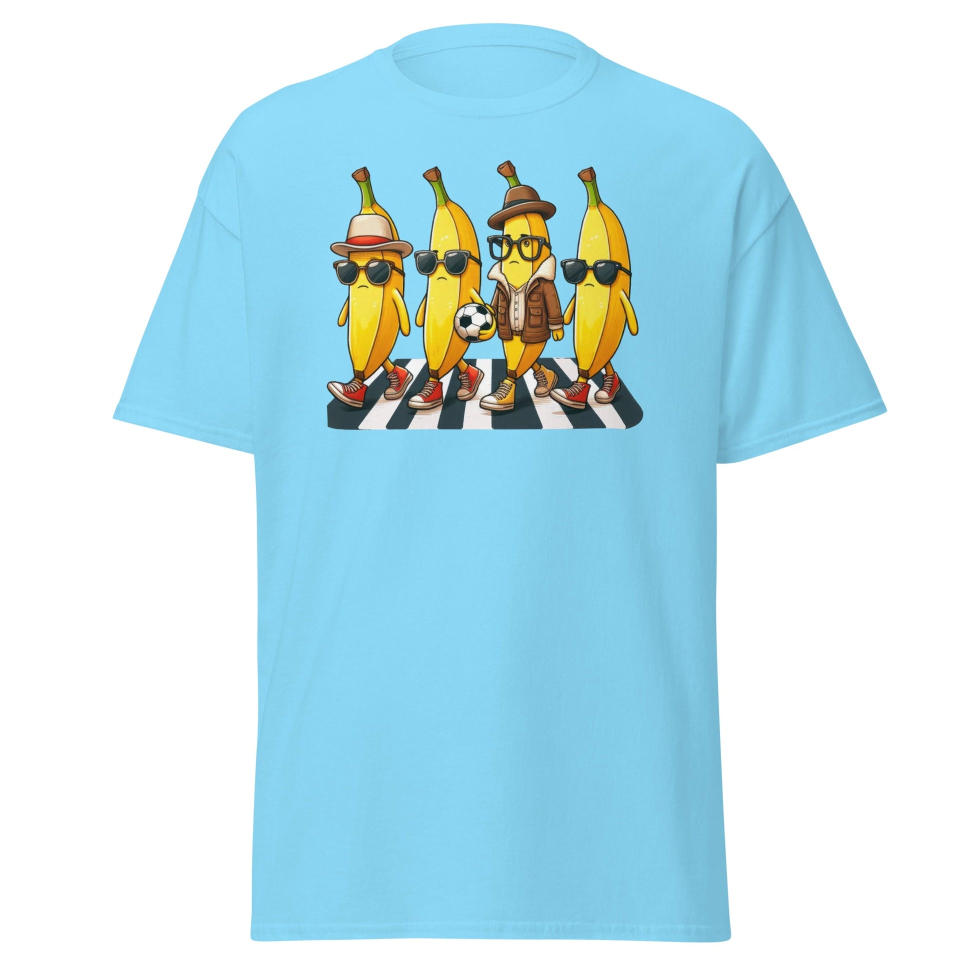 Banana Walking Soccer | Football T-Shirt - Sky - T-Shirts Online