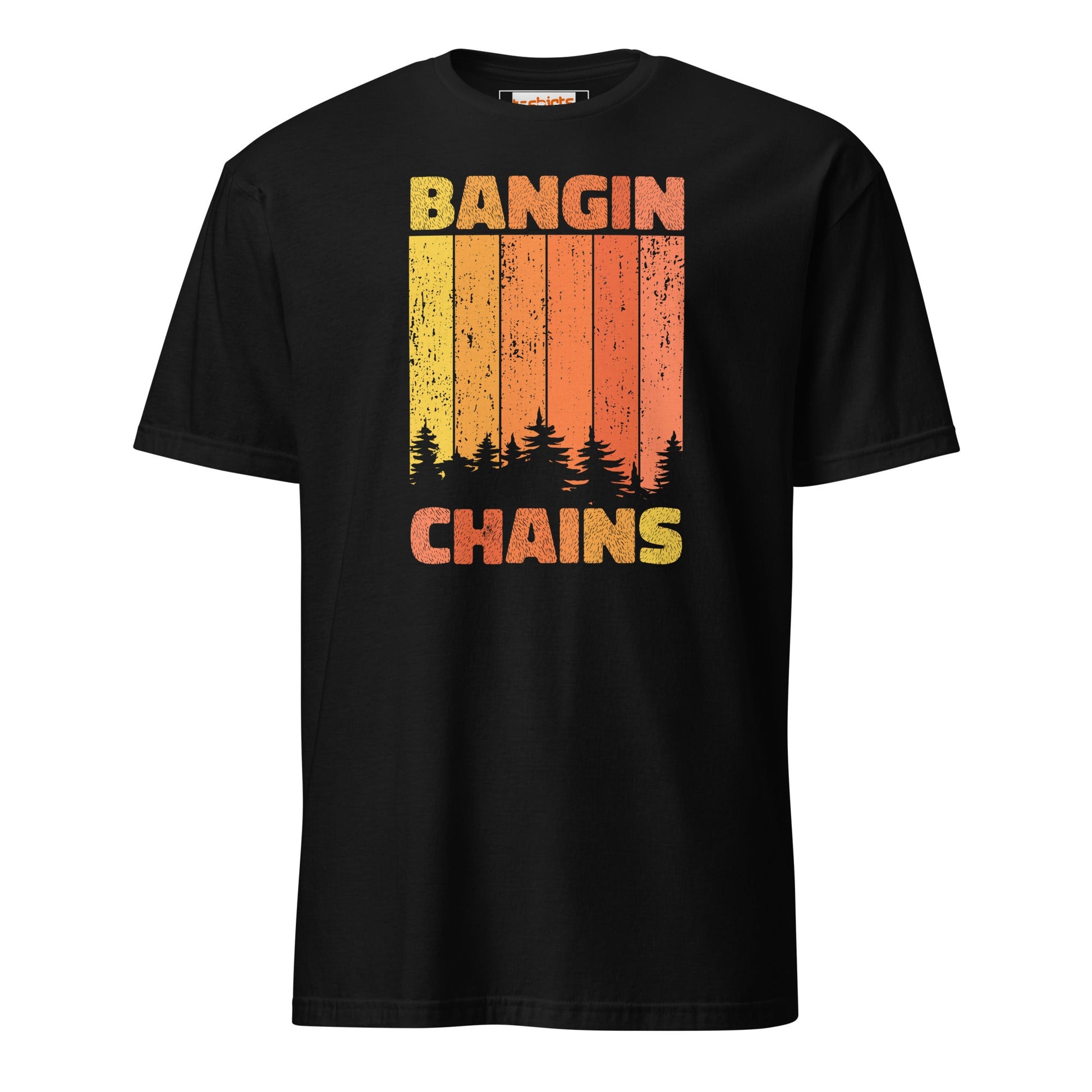 Bangin Chains Disc Golf T-Shirt - Black - T-Shirts Online