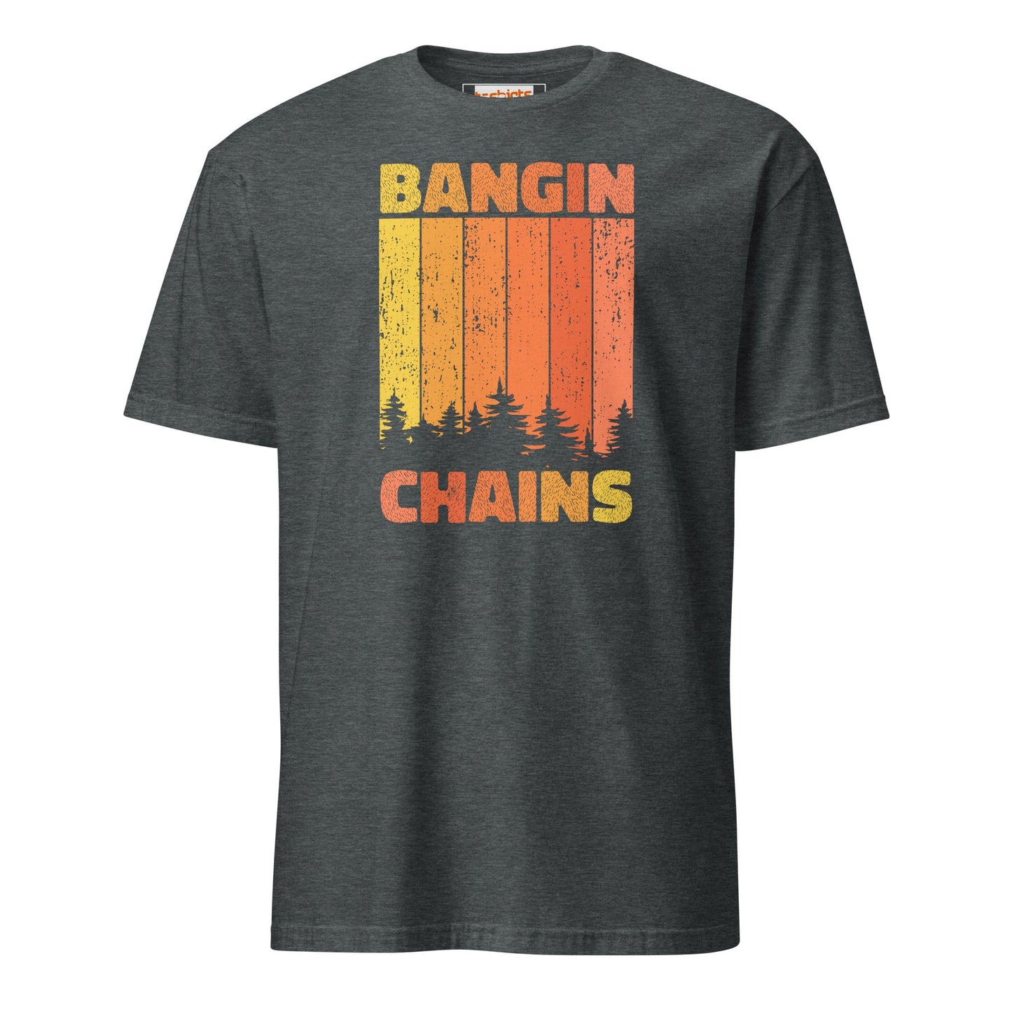 Bangin Chains Disc Golf T-Shirt - Dark Heather - T-Shirts Online