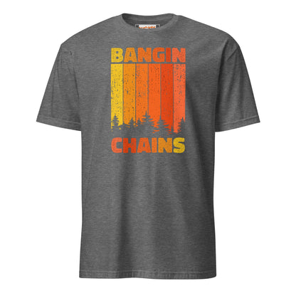 Bangin Chains Disc Golf T-Shirt - Graphite Heather - T-Shirts Online