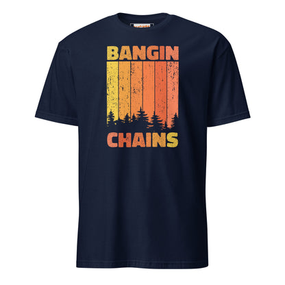 Bangin Chains Disc Golf T-Shirt - Navy - T-Shirts Online