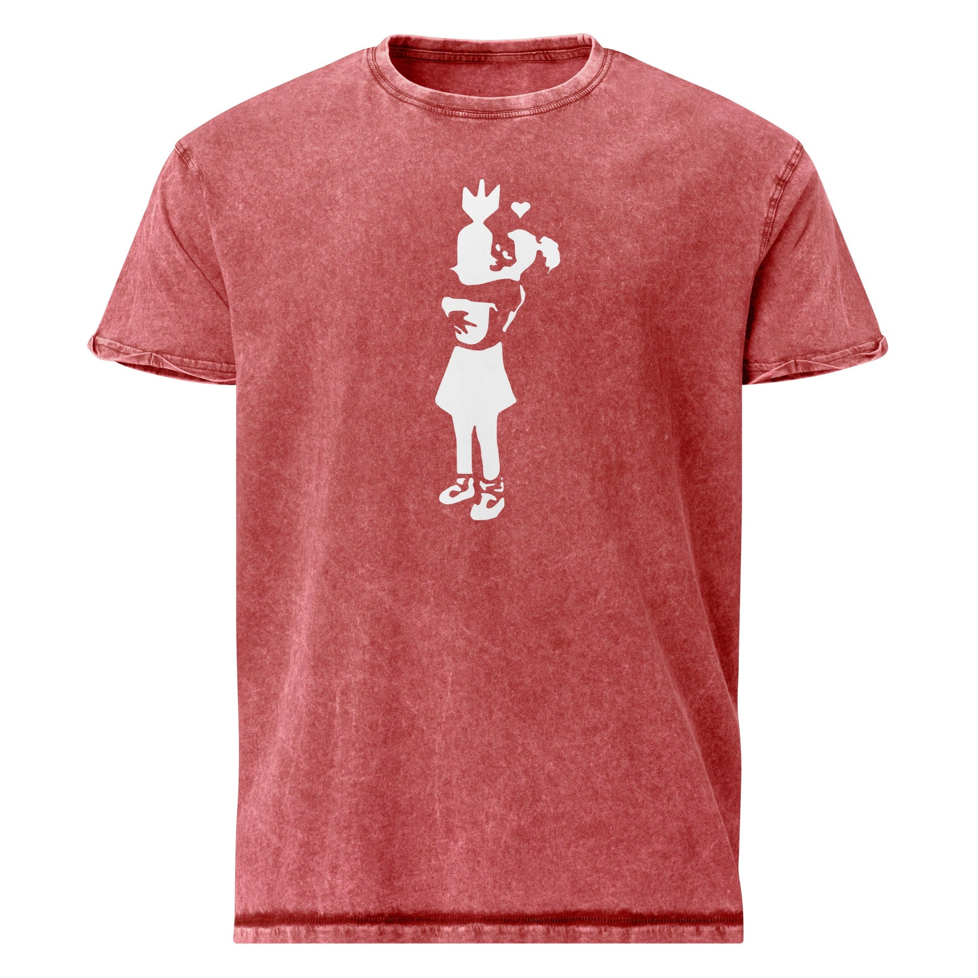 Banksy Bomb T-Shirt | Men's Denim Banksy Tee - Garnet Red - T-Shirts Online