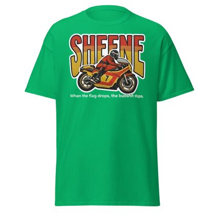 Barry Sheene Racing T-Shirt - Iconic 70s Legend Quote Tee - Irish Green - T-Shirts Online