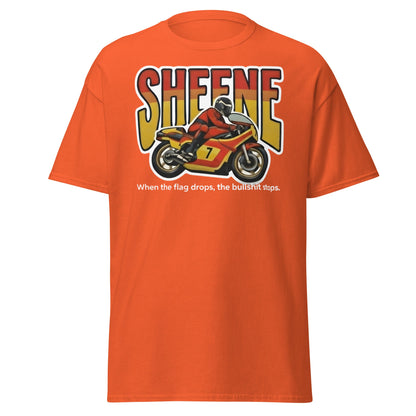 Barry Sheene Racing T-Shirt - Iconic 70s Legend Quote Tee - Orange - T-Shirts Online