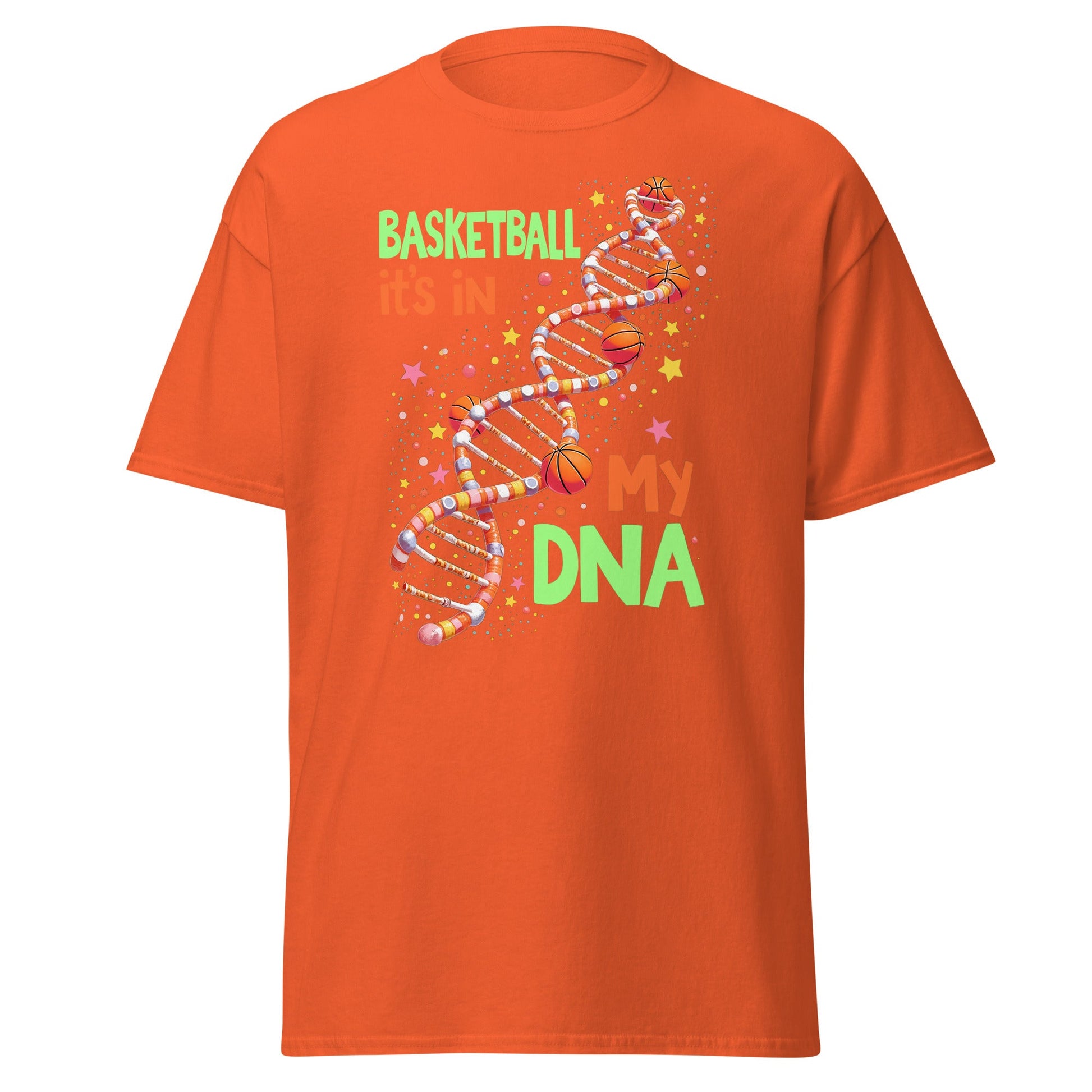 Basketball DNA | Basketball T-Shirt - Orange - T-Shirts Online