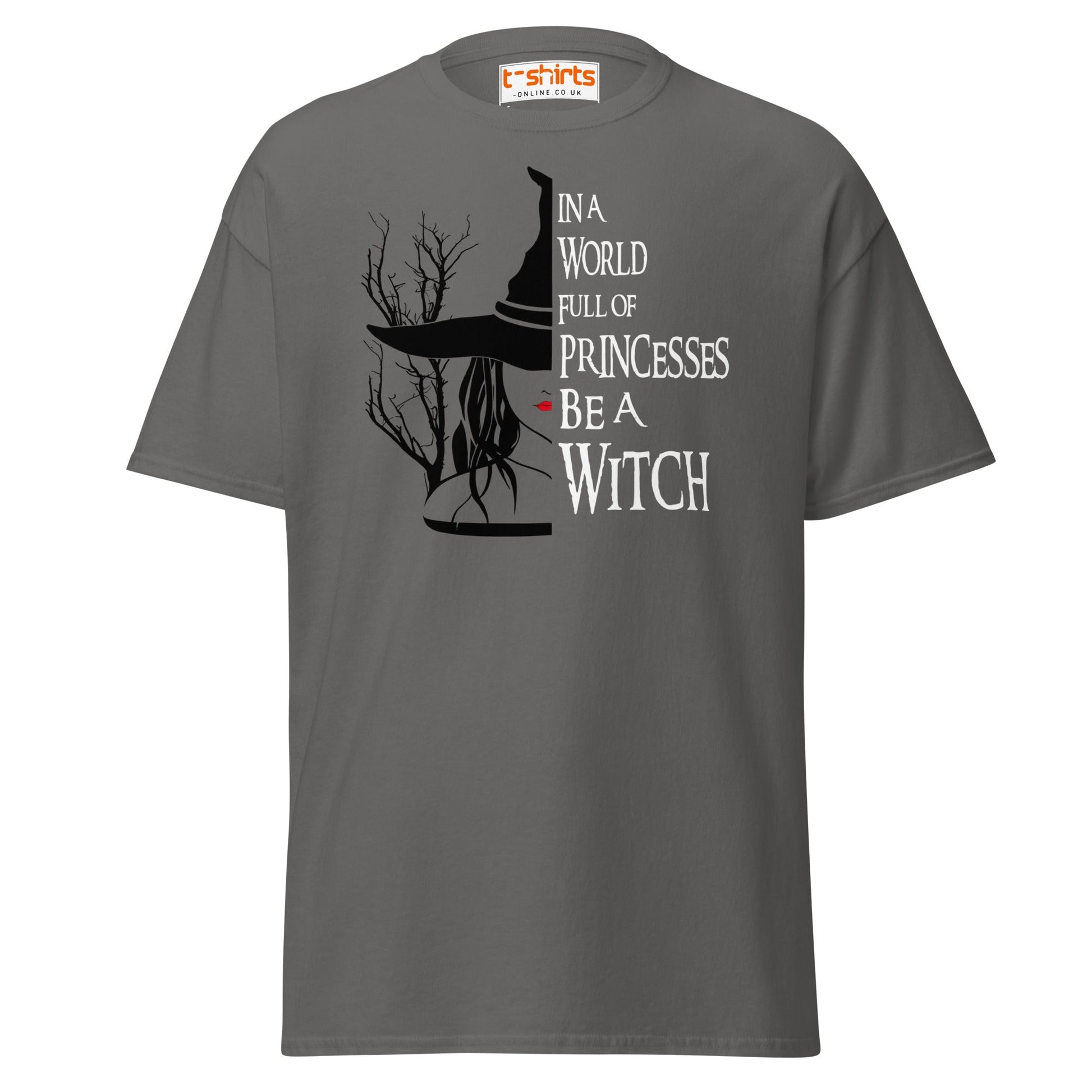 Be a Witch T-Shirt – Gothic Witchy Quote Tee - Charcoal - T-Shirts Online