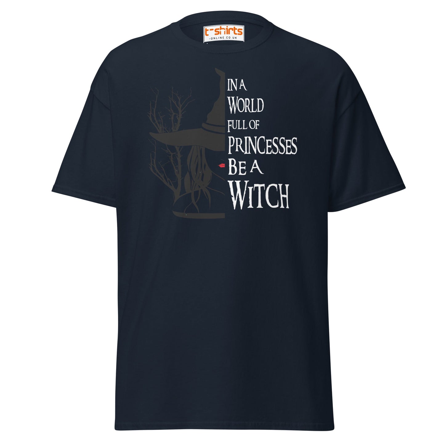Be a Witch T-Shirt – Gothic Witchy Quote Tee - Navy - T-Shirts Online