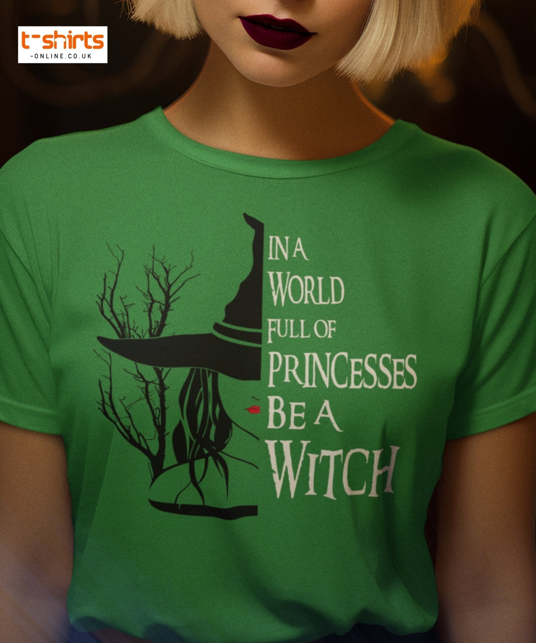 Be a Witch T-Shirt – Gothic Witchy Quote Tee - Navy - T-Shirts Online