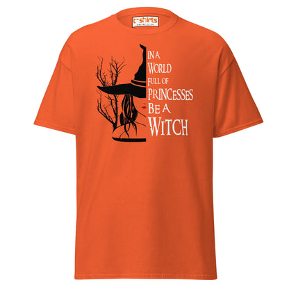 Be a Witch T-Shirt – Gothic Witchy Quote Tee - Orange - T-Shirts Online