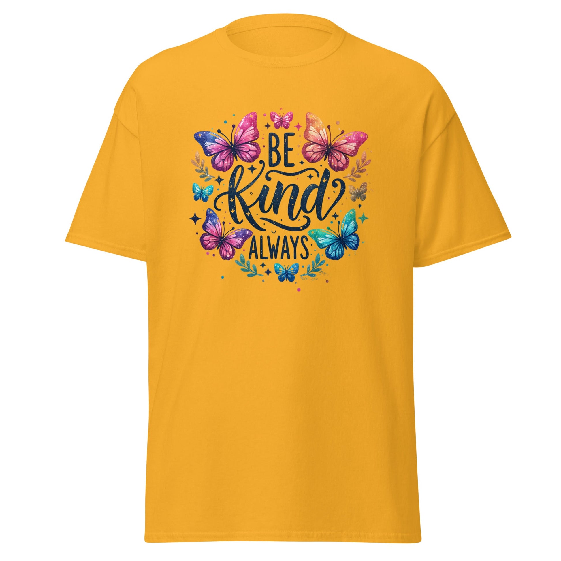 Be Kind Always | Motivational T-Shirt - Gold - T-Shirts Online