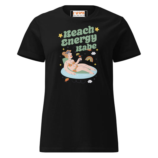 Beach Energy Babe T-Shirt | Women's Soft Semi - Fitted Tee - Black - T-Shirts Online