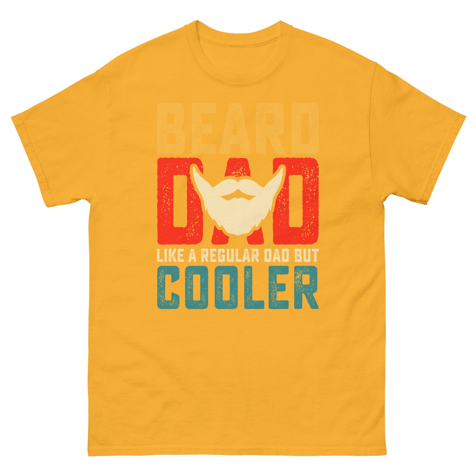 Beard Dad | Father's Day T-Shirt - Gold - T-Shirts Online