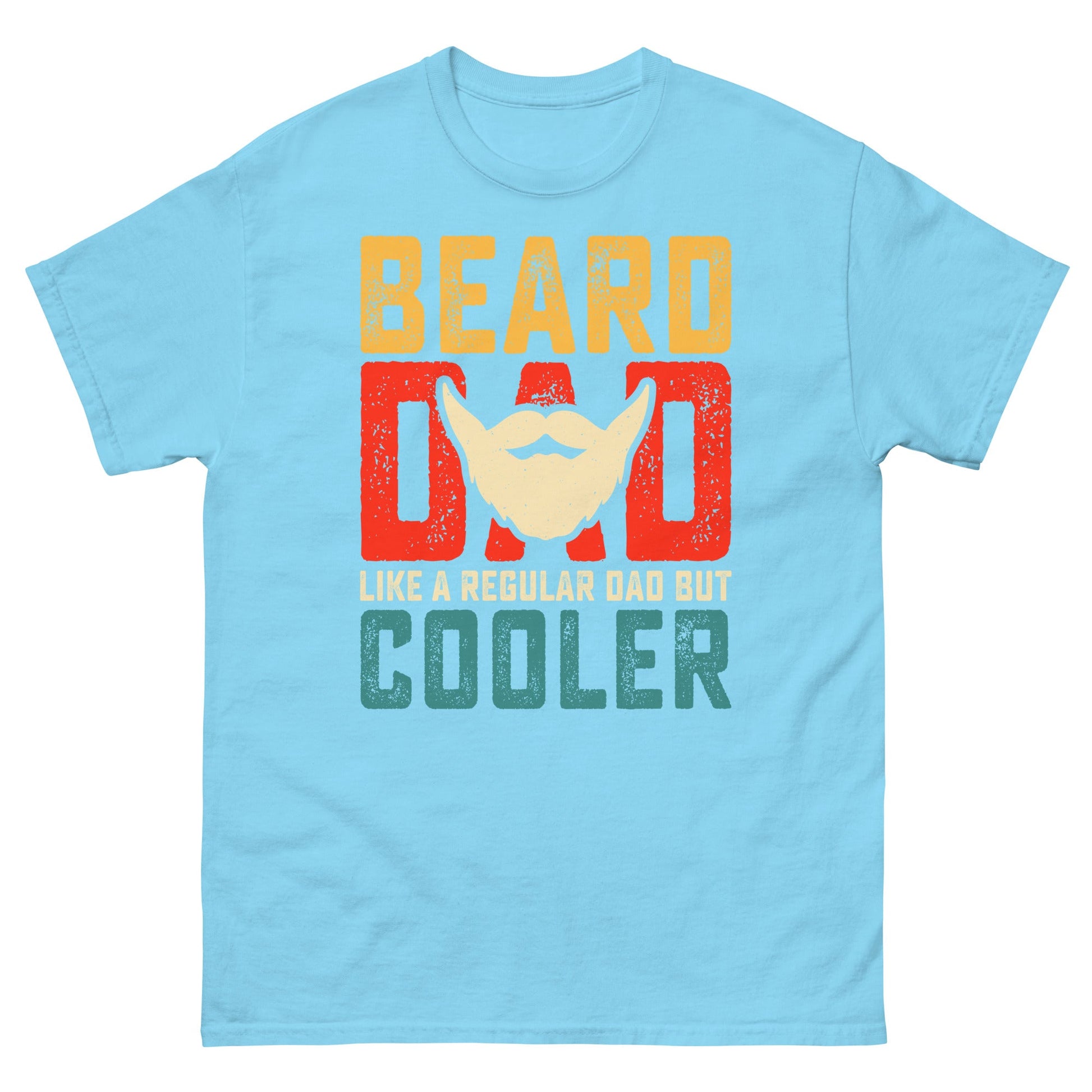 Beard Dad | Father's Day T-Shirt - Sky - T-Shirts Online