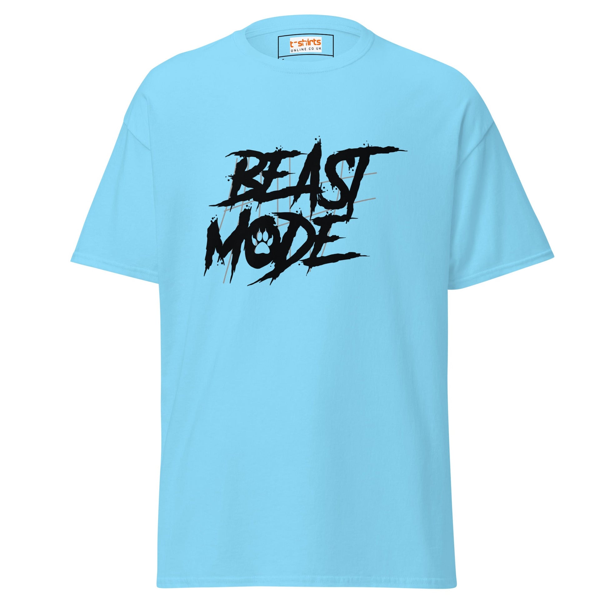 Beast Mode | Gym T-Shirt - Sky - T-Shirts Online