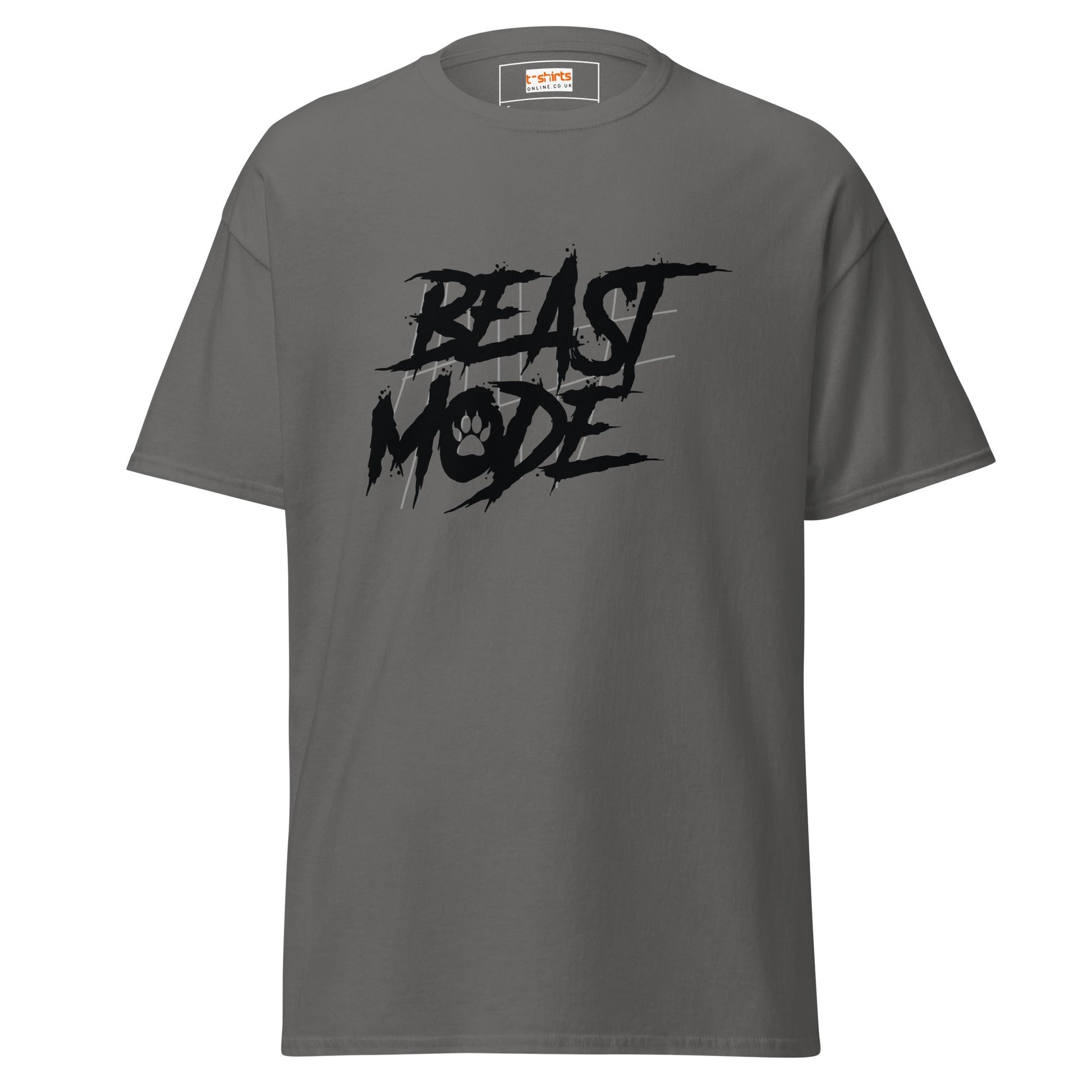 Beast Mode | Gym T-Shirt - Charcoal - T-Shirts Online