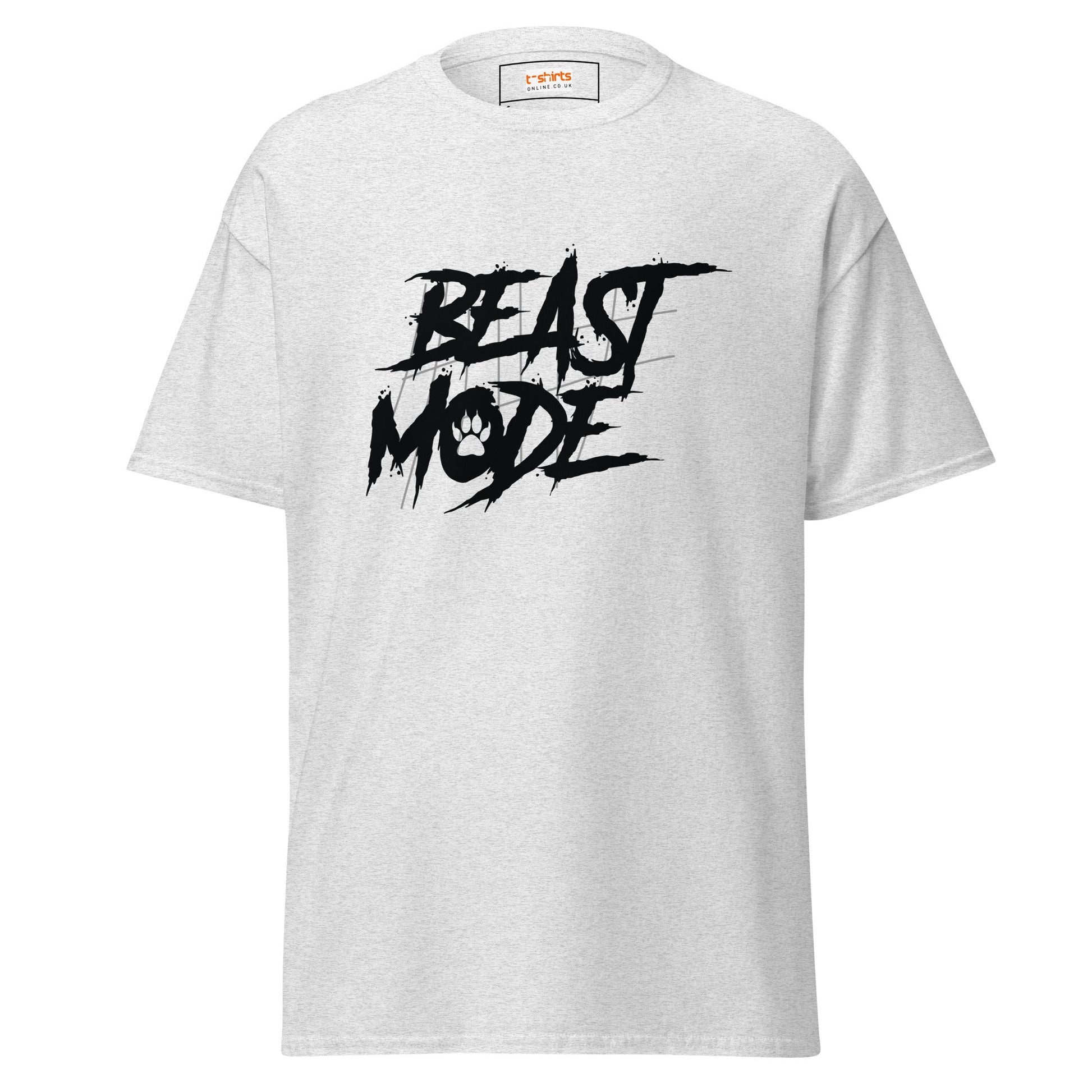 Beast Mode | Gym T-Shirt - Ash - T-Shirts Online
