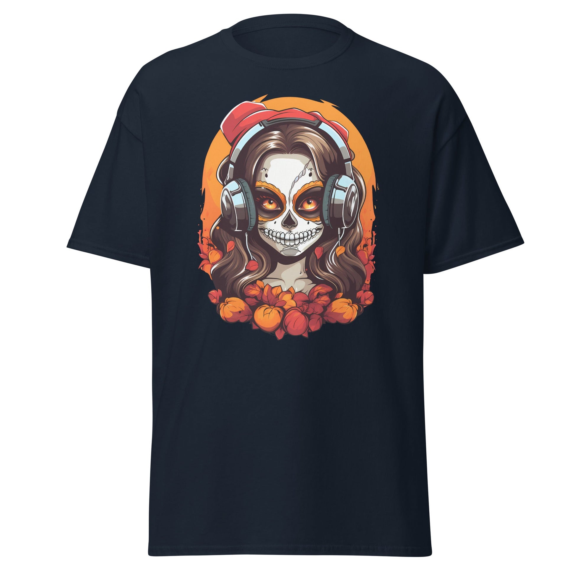 Beats Skull | Skull T-Shirt - Navy - T-Shirts Online