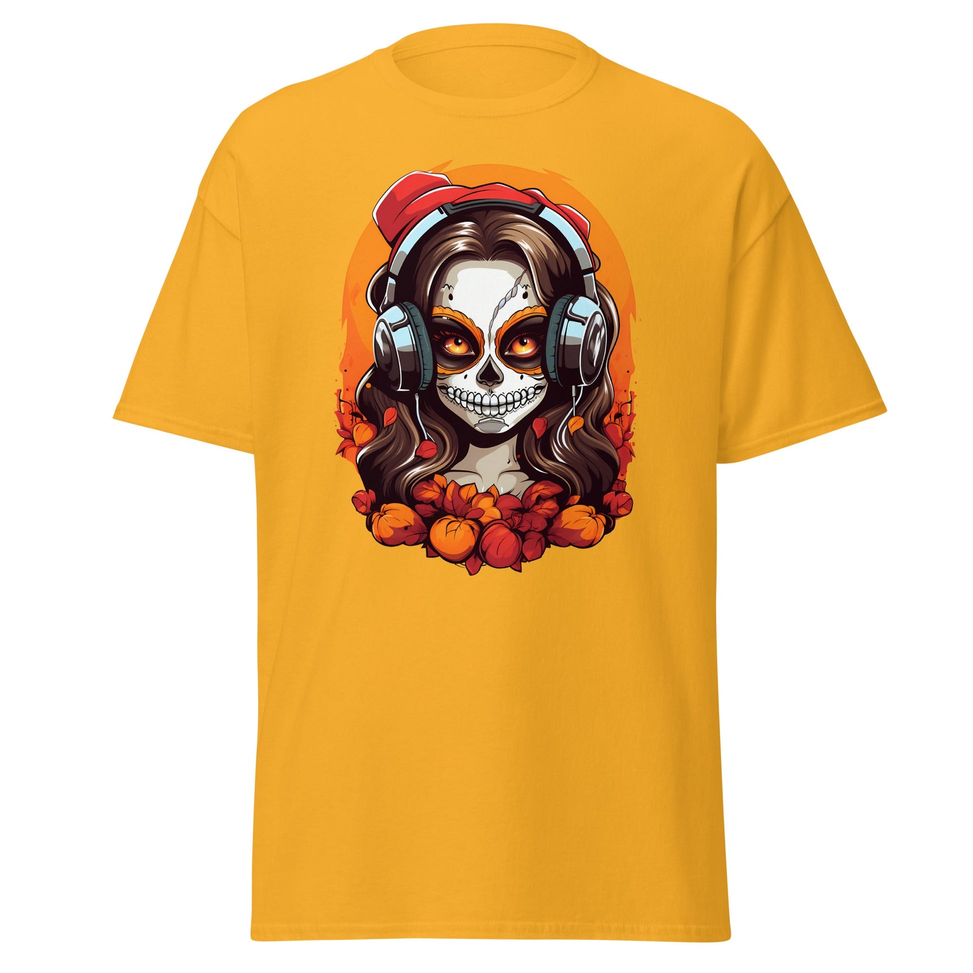 Beats Skull | Skull T-Shirt - Gold - T-Shirts Online