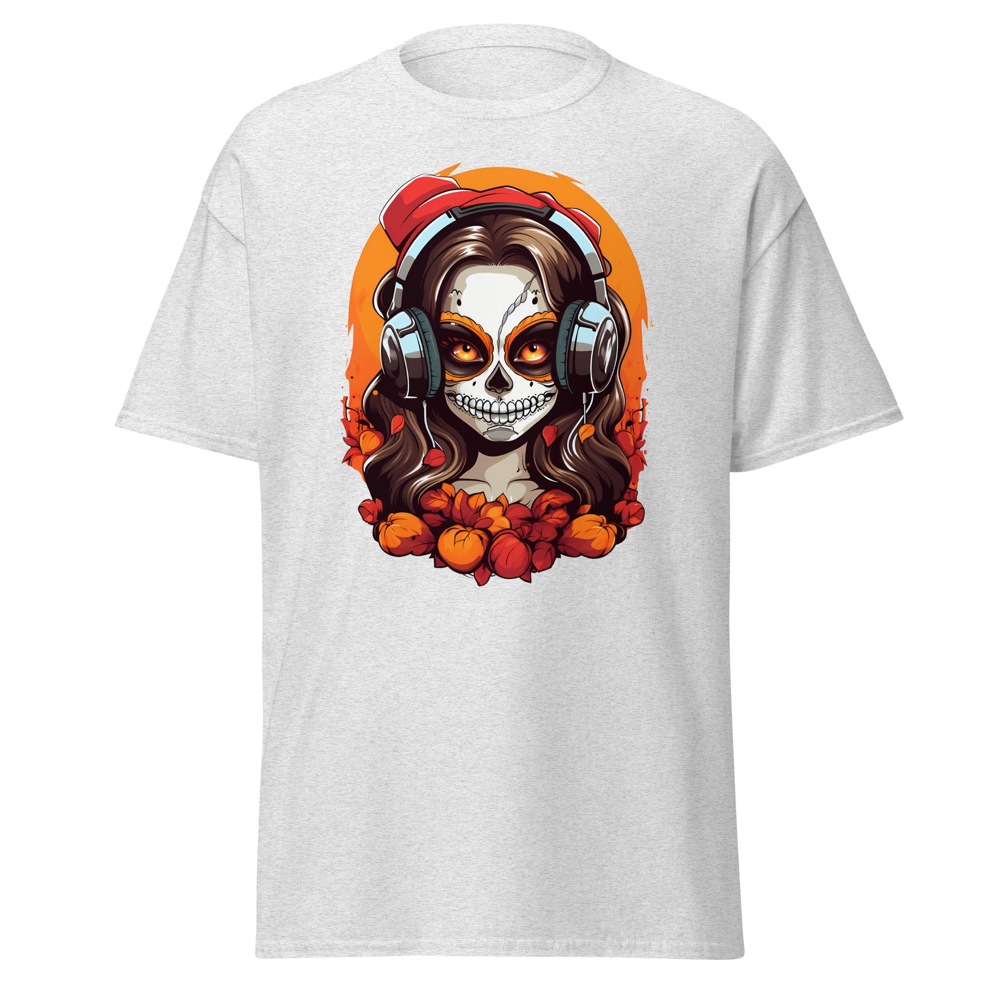 Beats Skull | Skull T-Shirt - Ash - T-Shirts Online