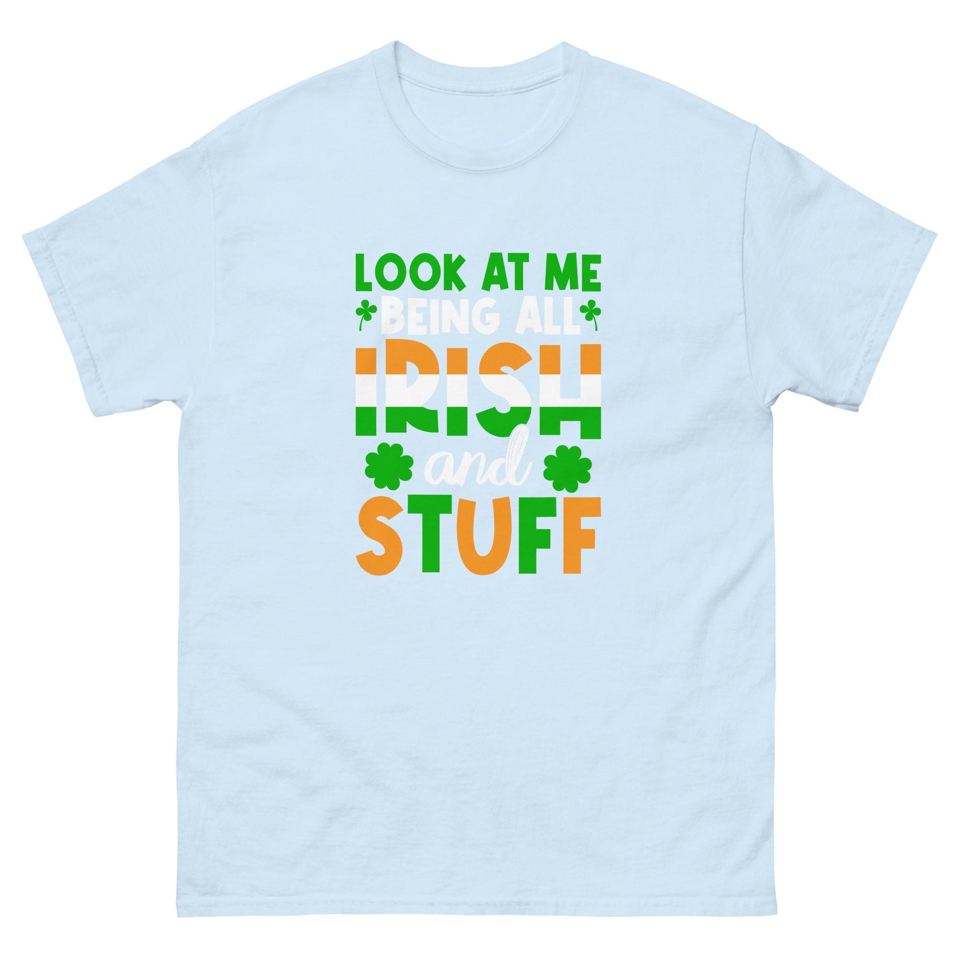 Being Irish | St Patrick's Day T-Shirt - Light Blue - T-Shirts Online