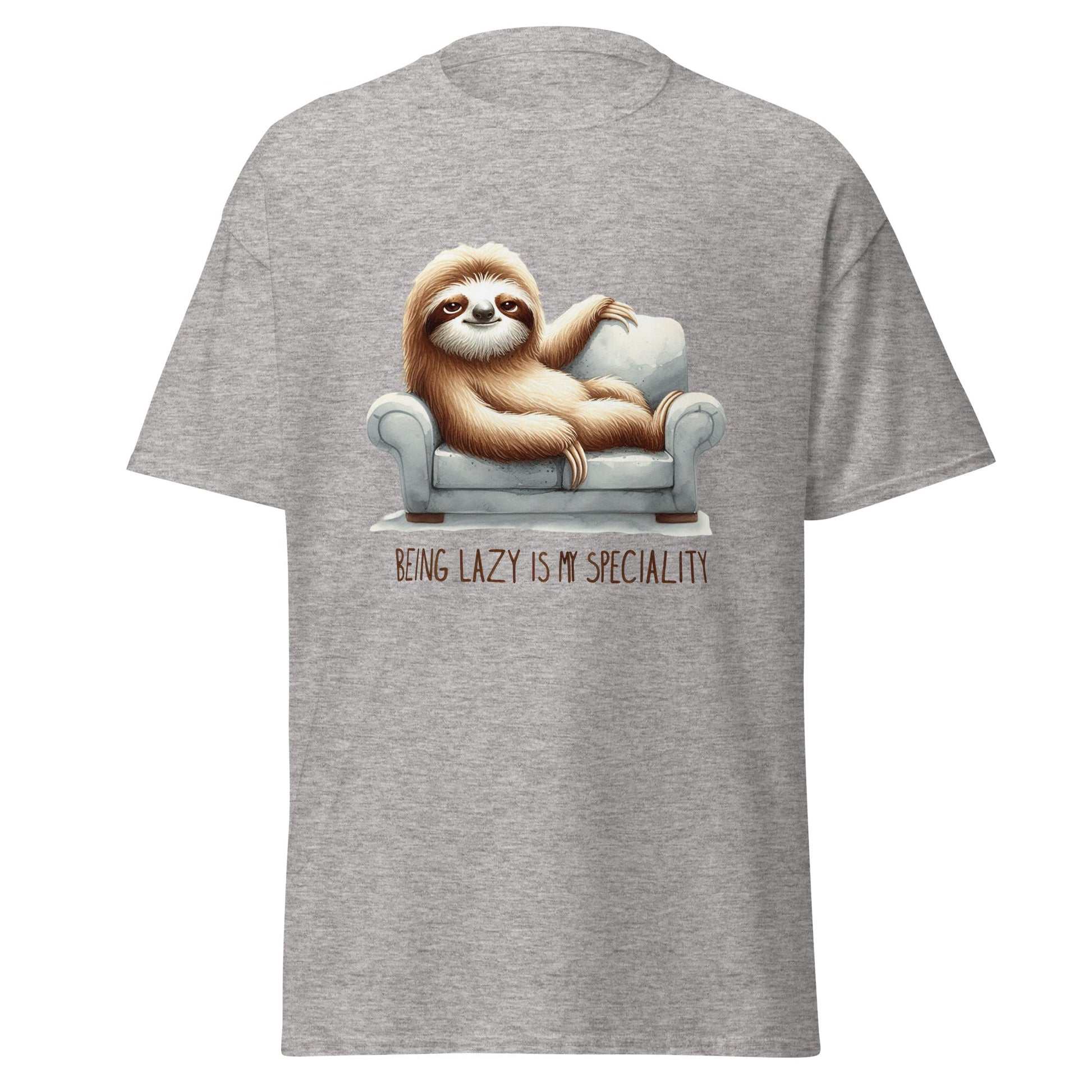 Being Lazy | Sloth T-Shirt - Sport Grey - T-Shirts Online