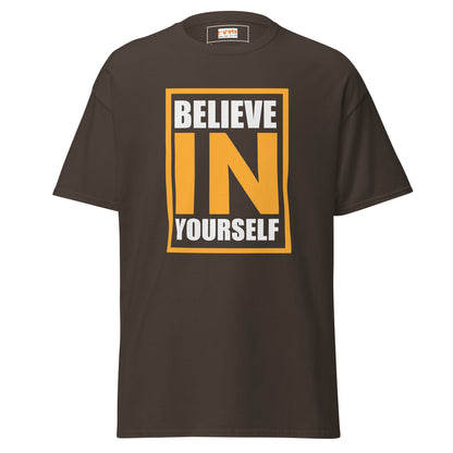 Believe in Yourself | Upbeat T-Shirt - Dark Chocolate - T-Shirts Online