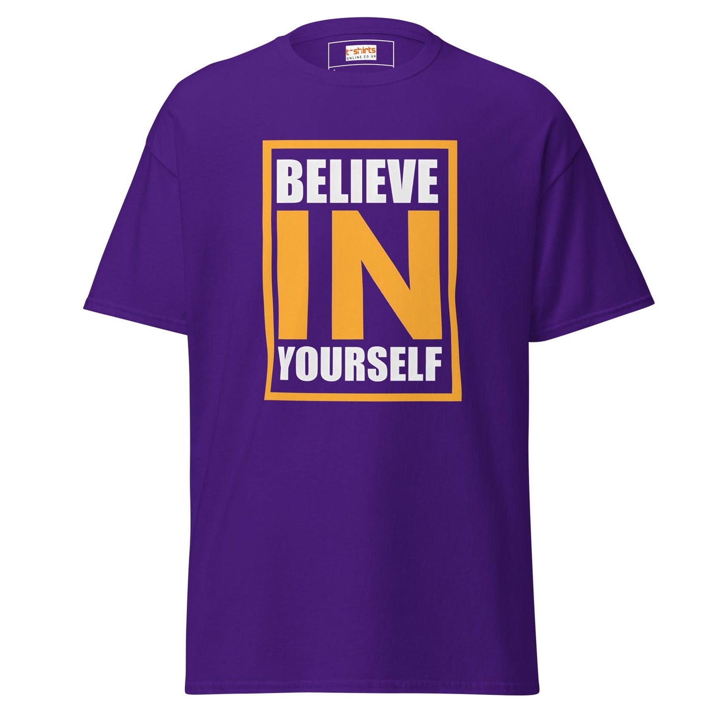 Believe in Yourself | Upbeat T-Shirt - Purple - T-Shirts Online
