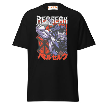Berserk T-Shirt | Guts Anime Manga Fan Art Tee - Black - T-Shirts Online