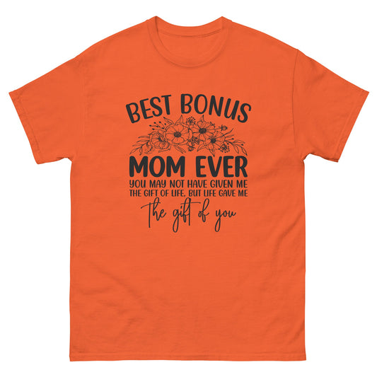 Best Bonus Mom | Classic T-Shirt - Orange - T-Shirts Online