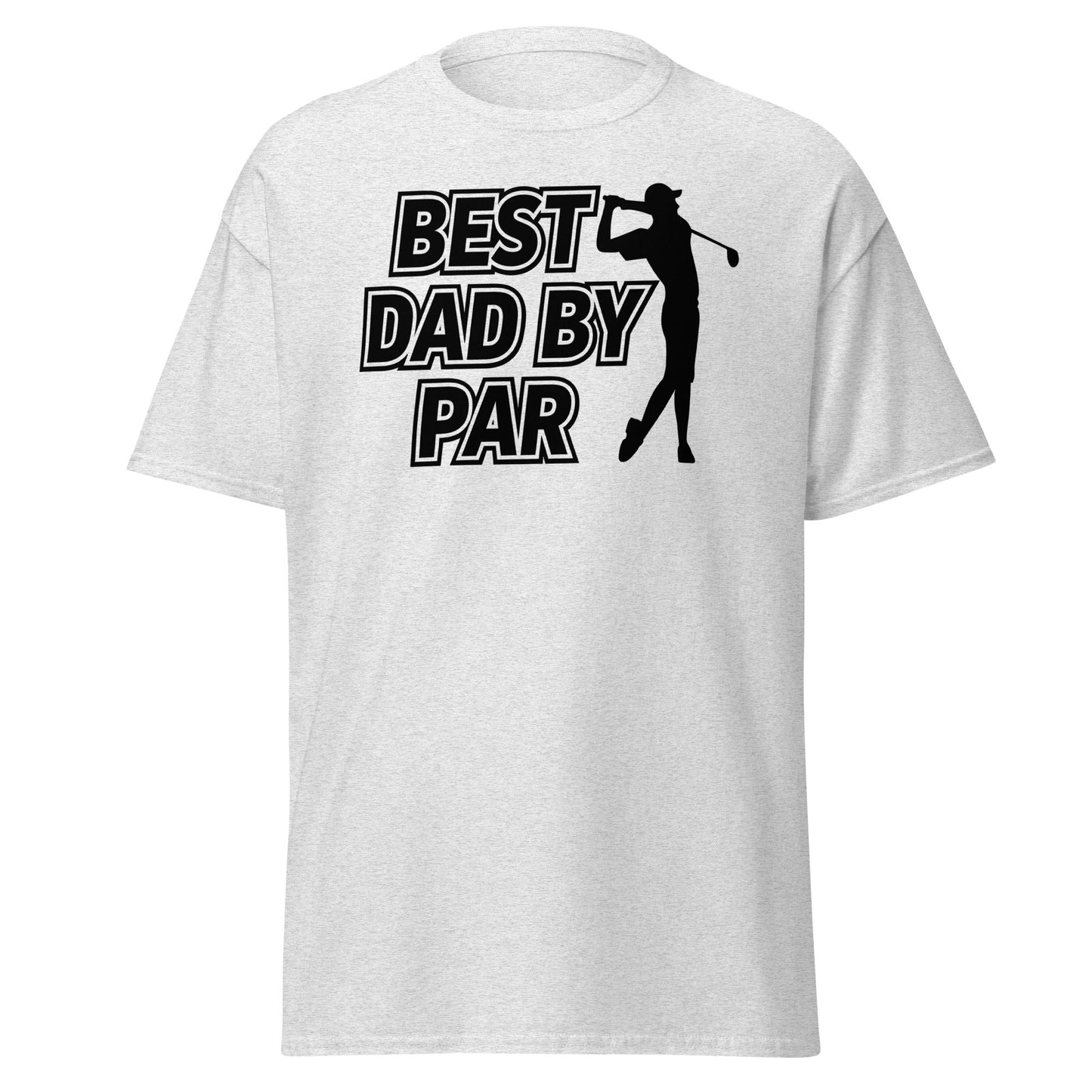 Best Dad By Par Golf T-Shirt - Funny Father's Day Tee - Ash - T-Shirts Online