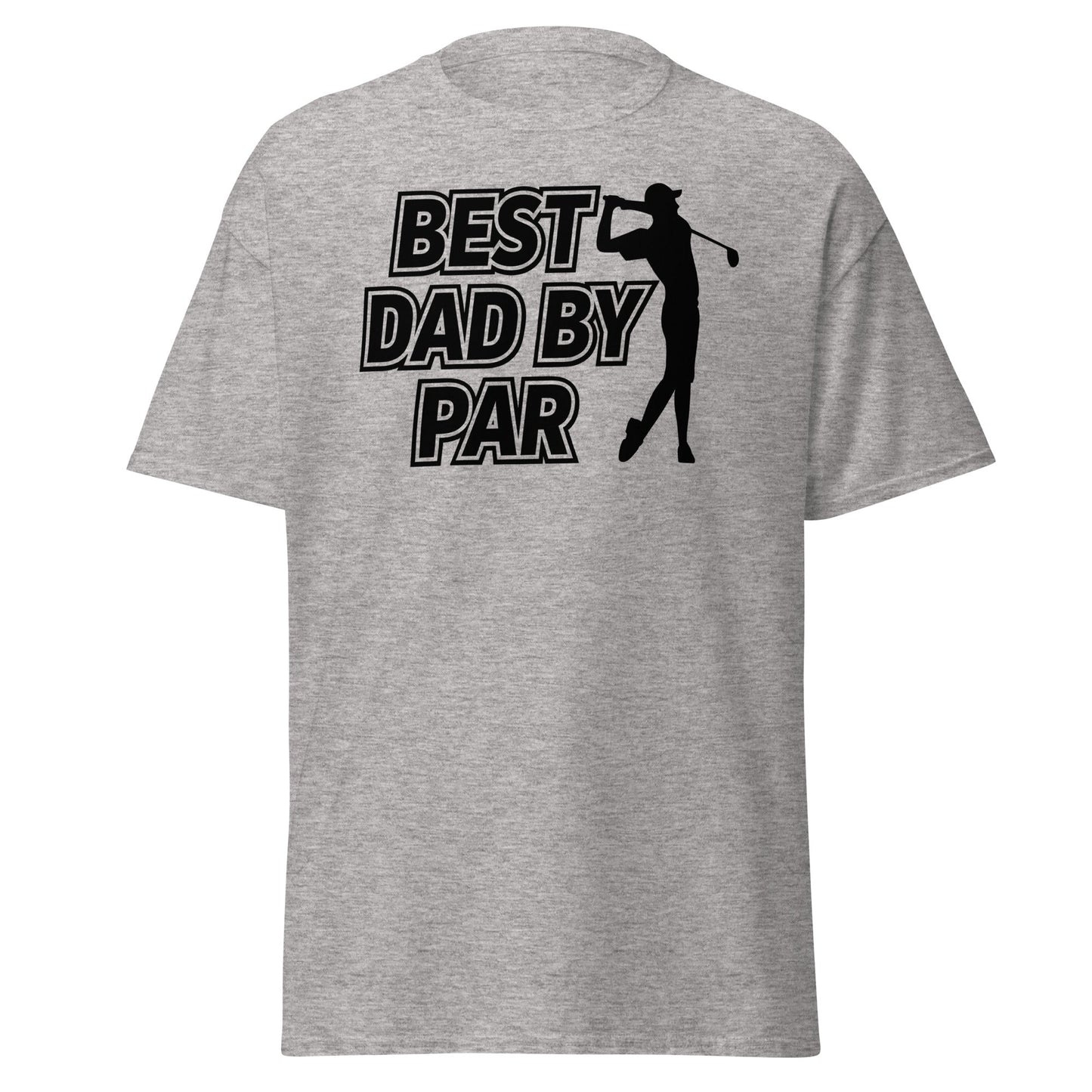 Best Dad By Par Golf T-Shirt - Funny Father's Day Tee - Sport Grey - T-Shirts Online