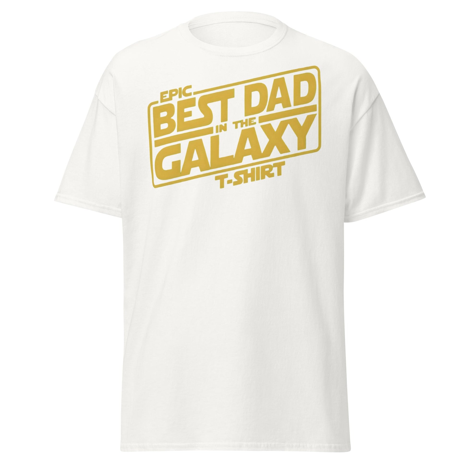 Best Dad in the Galaxy T-Shirt | Funny Star Wars Gift for Dad - White - T-Shirts Online