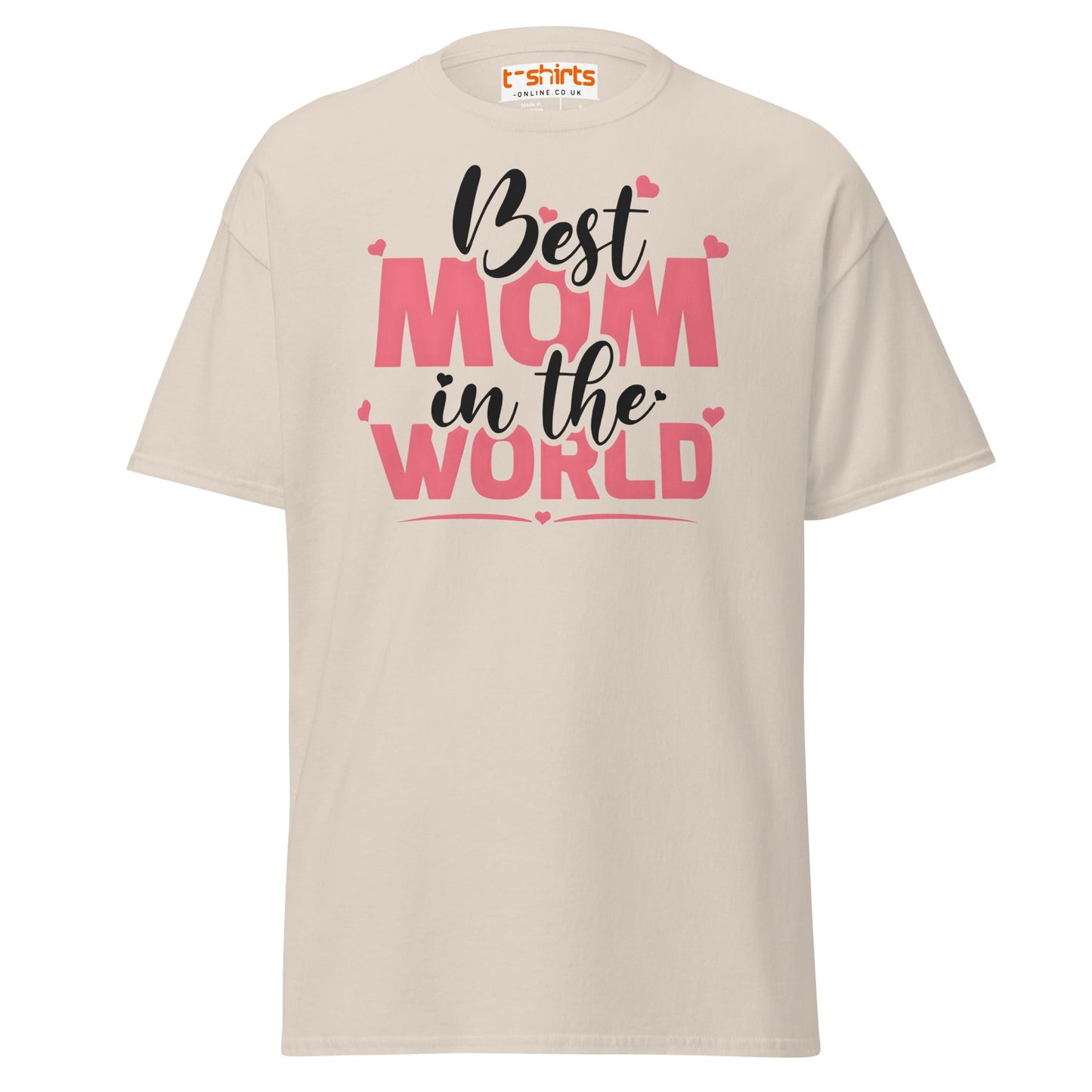 Best Mom in the World T-Shirt – Mother’s Day Gift Tee - Natural - T-Shirts Online