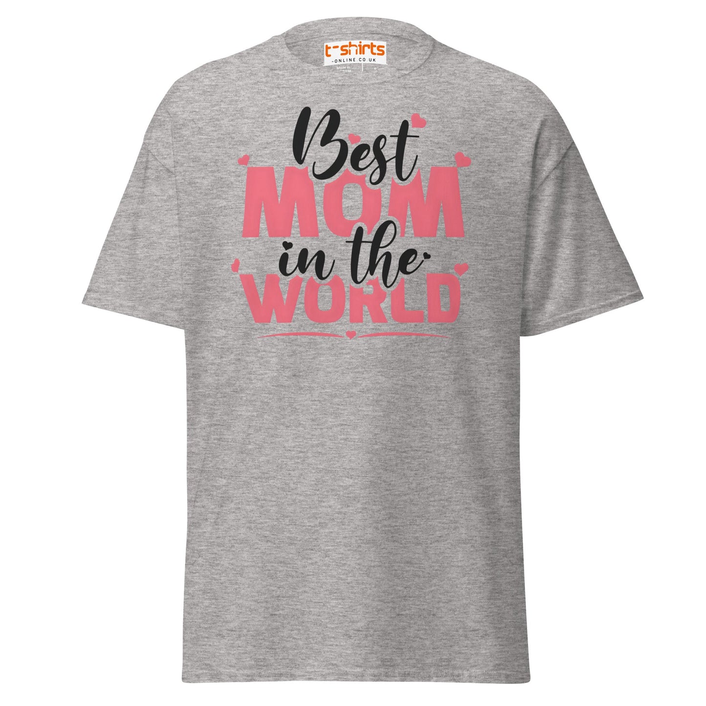 Best Mom in the World T-Shirt – Mother’s Day Gift Tee - Sport Grey - T-Shirts Online