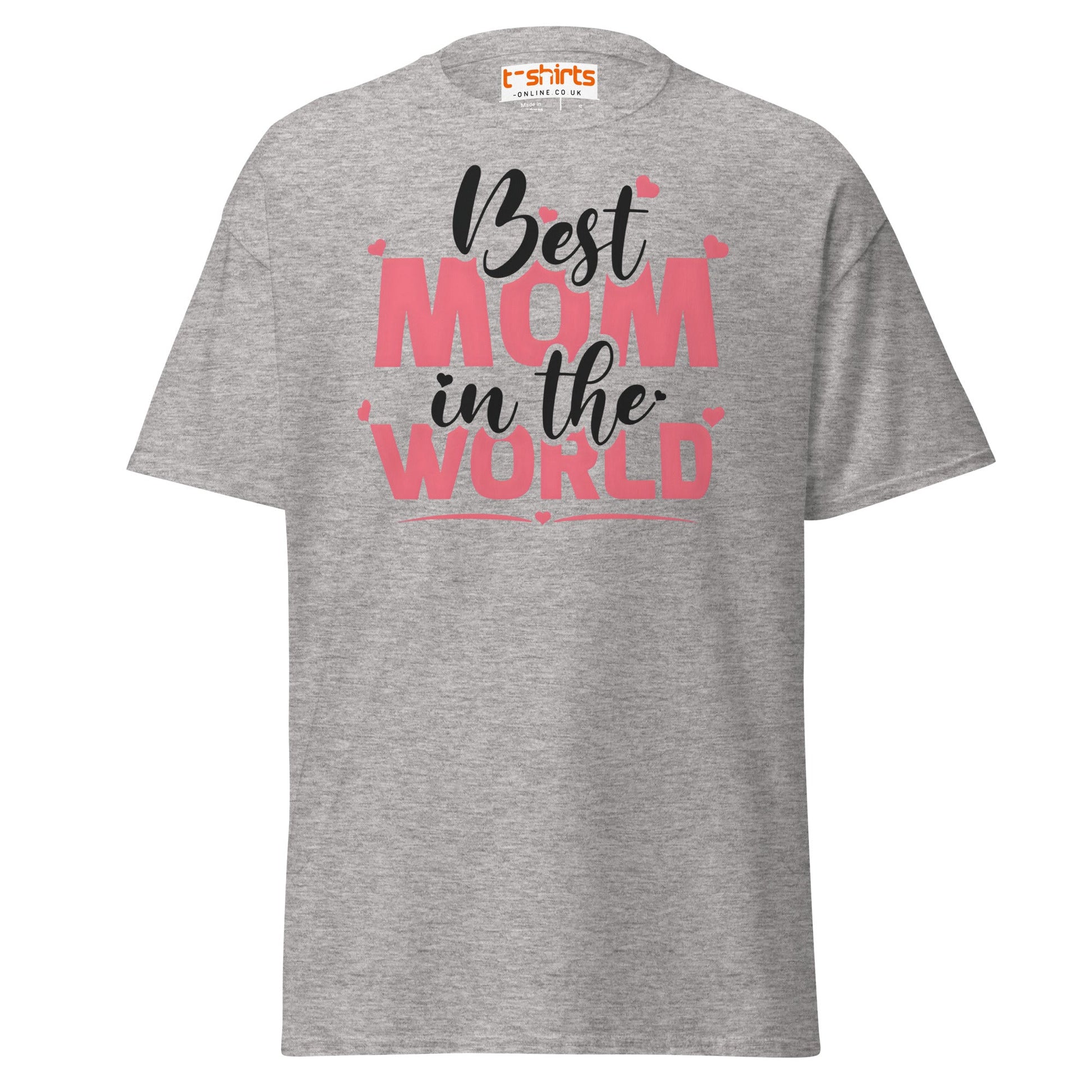 Best Mom in the World T-Shirt – Mother’s Day Gift Tee - Sport Grey - T-Shirts Online